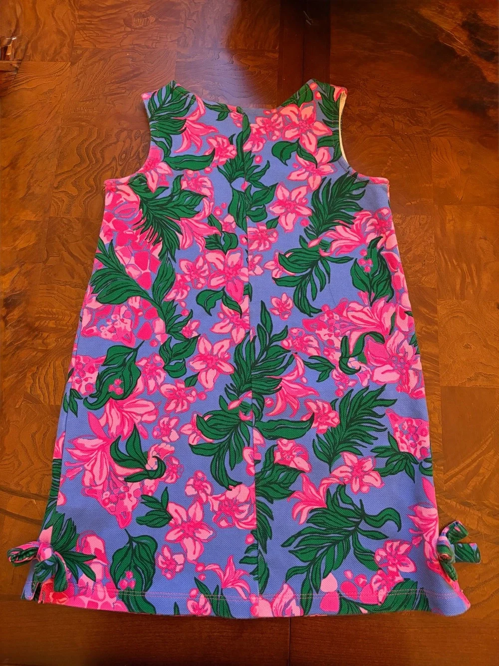 Lilly Pulitzer Pink & Blue Tropical Floral Shift Dress